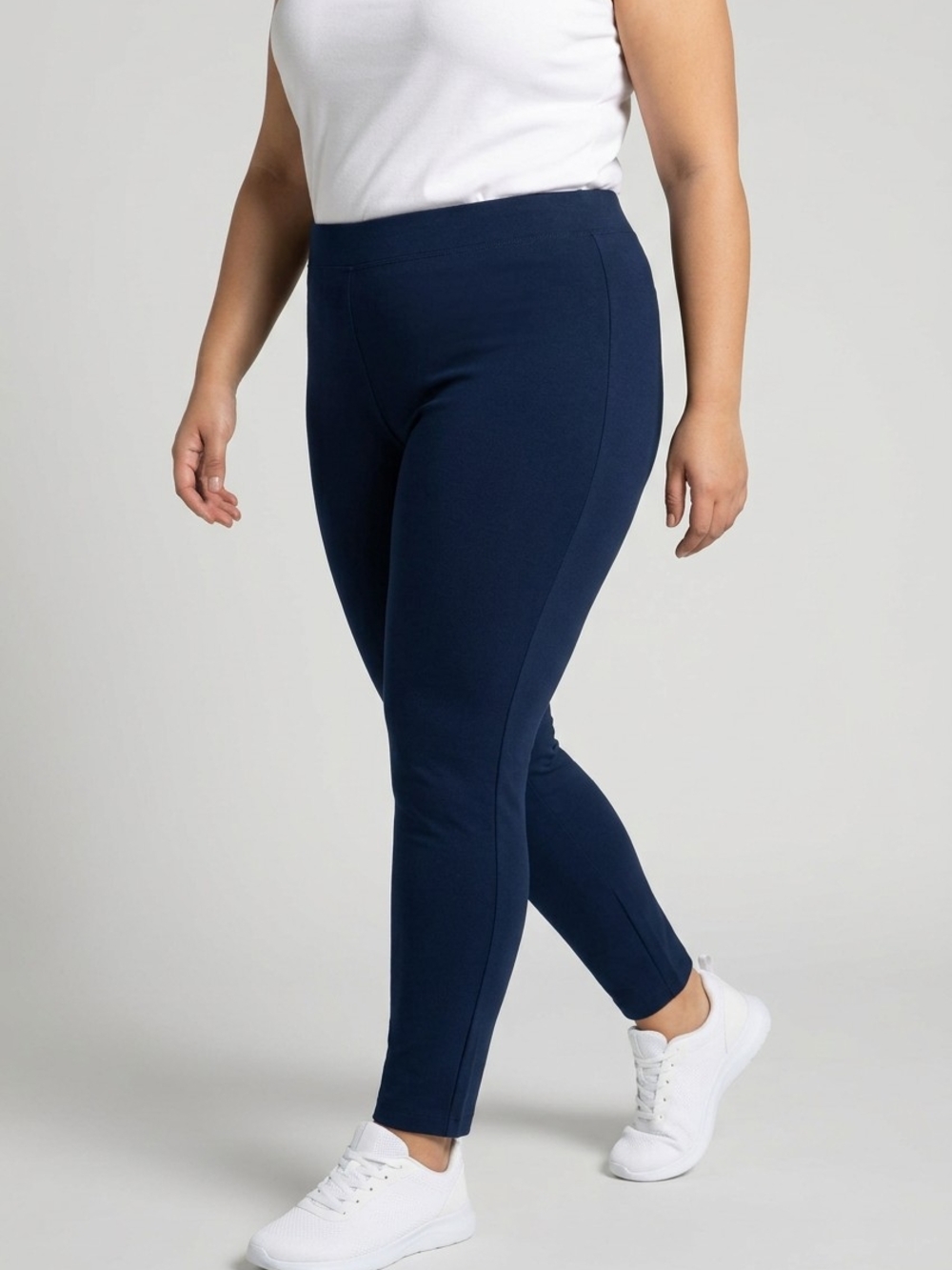 INC International Concepts Navy Ponte Pull-On Skinny Pants